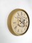 Hediyelik Saat 40 cm Metal Gold Time Duvar Saati 3