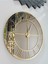 Şık 50 cm Dekoratif Metal Aynalı Duvar Saati, Gold Bronze, Modern Stil 2