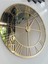 Şık 50 cm Dekoratif Metal Aynalı Duvar Saati, Gold Bronze, Modern Stil 4