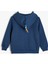 Basic Kapşonlu Sweatshirt Fermuarlı Şardonlu 2
