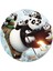 50 Cm Çok Renkli Kung Fu Panda 3 Yuvarlak Duvar Saati, 30x30 Boyut 1