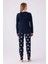 3056 Kadın Uzun Kol Pijama Takım 3