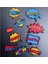 Pop Art Temalı Renkli ve Modern Buzdolabı Magneti 10' Lu Set 1