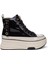 24K336 Kadın Kalın Taban Sneaker Bot Siyah 1