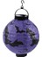 Halloween Japon Feneri LED Pilli 20 cm Mor Yarasa 1