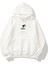 Kapüşonlu Içi Polar Think Of Barbie Baskılı Beyaz Unisex Sweatshirt 2