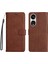 Oppo RENO8T 5g Klasik Düz Renk Iş Cüzdan Telefon Için Flip Case (Yurt Dışından) 1