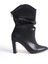 MBSR606-S Kadın Sivri Burun Körüklü Siyah Topuklu Bot & Bootie 2