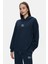 Jess Lacivert Kapüşonlu Nakışlı Oversize Kadın Sweatshirt 1