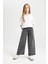 Kız Çocuk Wide Leg Geniş Bol Paça Cepli Jean Pantolon C8536A824AU 2