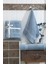 2li Banyo Havlu Seti 90x160cm +50x90cm DS İndigo Mavi 2