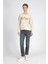 Tila Kadın O Yaka Sweatshirt Taş 1