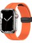 Apple Watch Uyumlu 46MM Seri 10 Kordon - Manyetik Tokalı Silikon Moda Kordon Krd-84 1