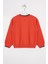 Yakası ve Kolları Garnili Kiremit Renk Erkek Çocuk Sweatshirt 3