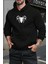Örümcek Ön Baskılı Pamuklu Erkek Sweatshirt 1