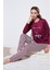 Regular Fit Desenli Bisiklet Yaka Pijama Takımı 65719102 1