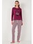 Regular Fit Desenli Bisiklet Yaka Pijama Takımı 65719102 5
