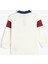 Polo Yaka Sweatshirt Kolej Baskılı Uzun Kollu Düğme Detaylı 2