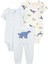 Erkek Bebek Body Pantolon Set 3'lü Paket 1