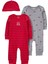 Erkek Bebek Tulum Set 3'lü Paket 1