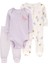 Kız Bebek Tulum Body Pantolon Set 3'lü Paket 1
