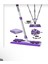 Mor Yedek Bezli Mikro Fiber Temizlik Mop Seti, Duvar ve Yer Temizliği İçin Ideal 2