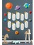 Renkli Gezegenler Çarpım Tablosu Duvar Sticker 70x100 cm, Eğitici Dekorasyon, 5+ Parça 1