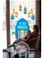 Çift Yön Ramazan Temalı Renkli Cam Duvar Süsü ve Sticker Seti, Çok Renkli, Çocuk Desenli 3
