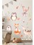 Renkli orman hayvanları duvar sticker seti, çocuk odası dekoru, 50x70 cm, 5+ parça 1