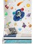 Çocuk odası uzay temalı renkli sticker seti, 5+ parçalı, çok renkli, eğlenceli desenler 1