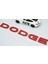 Dodge Bagaj Kırmızı Abs 3m 3D Yazı Logo Amblem 4