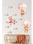 Sevimli Ayıcıklar ve Bulutlar ile Pembe Uçak Duvar Sticker, Bebek ve Çocuk Odası Dekoru 2