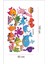 Renkli Balıklar Temalı Çocuk/Bebek Odası Cam Duşakabin Sticker, 1 Parça 3