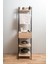 Metal Ahşap Çekmeceli Banyo Boy Dolabı, Banyo Düzenleyici , Çok Amaçlı Raf ,havluluk Banyo Organizer 4