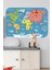 Çocuk Odası Dünya Haritası, Renkli ve Eğlenceli, Öğretici Tasarım, 5+ Parça 2
