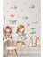 Rüya Gibi Çocuk Odası Duvar Sticker Seti, Renkli ve Eğlenceli Tasarımlar, 5+ Parça 1