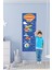 Hava Taşıtları Desenli Boy Ölçer Çocuk Odası Duvar Sticker SIM629 1