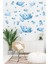 Lotus Çiçekleri ve Puantiyeler Modern Duvar Sticker Seti 1