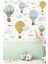 Pastel Renkli Çocuk Odası Balonlar Duvar Sticker Seti, Neşeli ve Renkli Dekorasyon 1