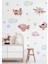 Pembe Yolculuk Çocuk Odası Duvar Stickerı, Renkli ve Sevimli Dekoratif Çıkartma 3