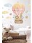 Sevimli ve renkli çocuk odası dekorasyonu, balon temalı duvar stickerı 1