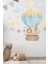 Mavi Balonlu Sevimli Çocuk Odası Duvar Stickerı, renkli ve şirin dekorasyon. 1