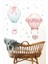 Renkli Çocuk Odası Balon ve Çiçek Duvar Sticker, Eğlenceli Dekorasyon Hediye 2