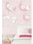 Sevimli Tavşanlar ve Yıldızlar Çocuk Odası Sticker, Pembe Gri, Eğlenceli Dekorasyon 3