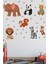 Renkli ve Eğlenceli Çocuk Odası Hayvan Figürleri Duvar Sticker Seti 3