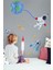 Çocuk Odası Renkli Uzay Temalı Duvar Sticker Seti, 1 Parça 3