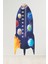 Çocuk odası gezegenler ve roket temalı renkli duvar sticker 140x55 cm 1