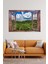 3D Ahşap Pencereli Manzara Sticker, Renkli ve Düz Desenli, 100x70 cm Dekoratif ürün 1