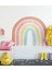 Canlı Suluboya Gökkuşağı Çocuk Odası Duvar Sticker, Renkli ve Eğlenceli Dekorasyon 1