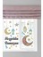 Ramazan temalı renkli yıldız ve hilal duvar ve cam sticker seti, 1 parça 1